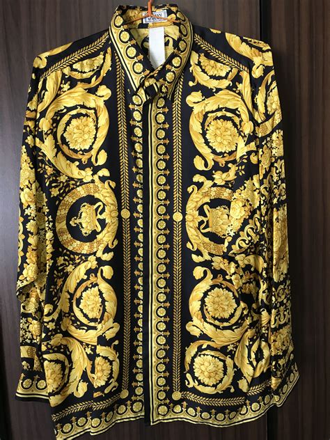 versace inspired silk shirts 4x cheap|versace silk shirt vintage.